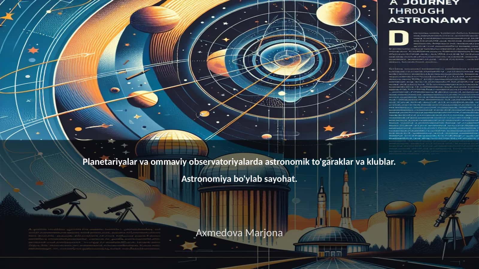 Planetariyalar va ommaviy observatoriyalar