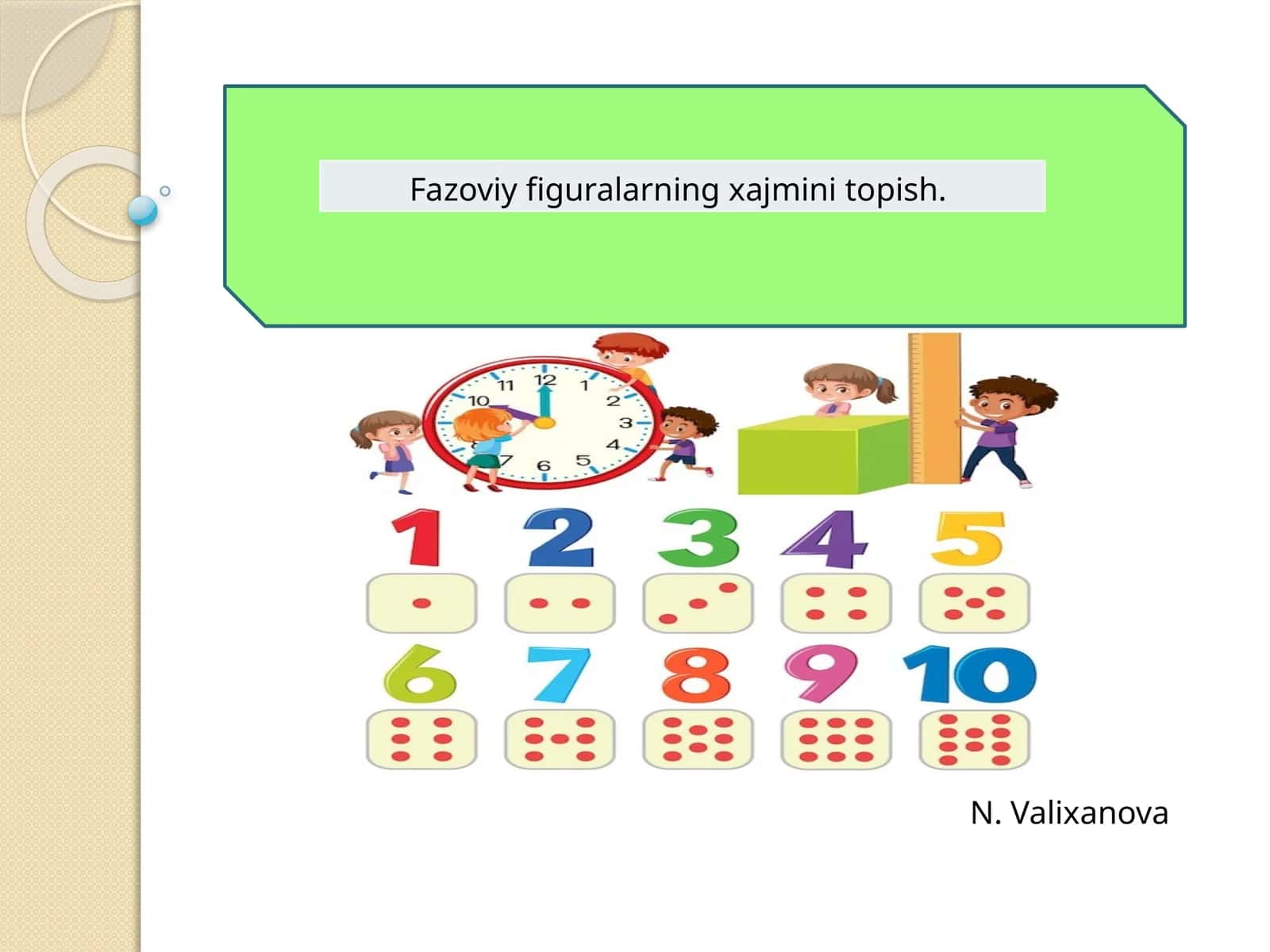 Fazoviy figuralarning xajmini topish