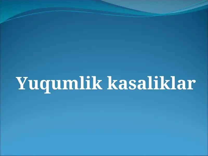 Yuqumlik kasaliklar