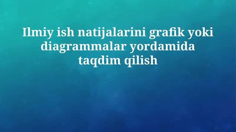 Grafiklar va Diagrammalarning Muhimligi va Turlari
