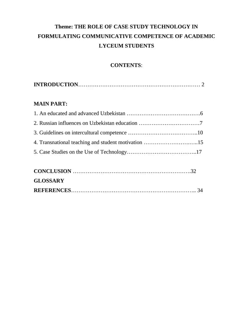 Role of Case Study Technology in Formulating Communicative Competence