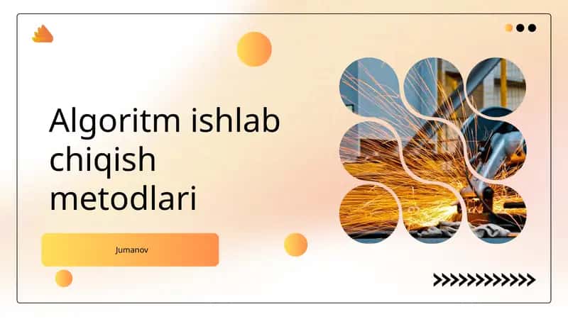Algoritm ishlab chiqish metodlari