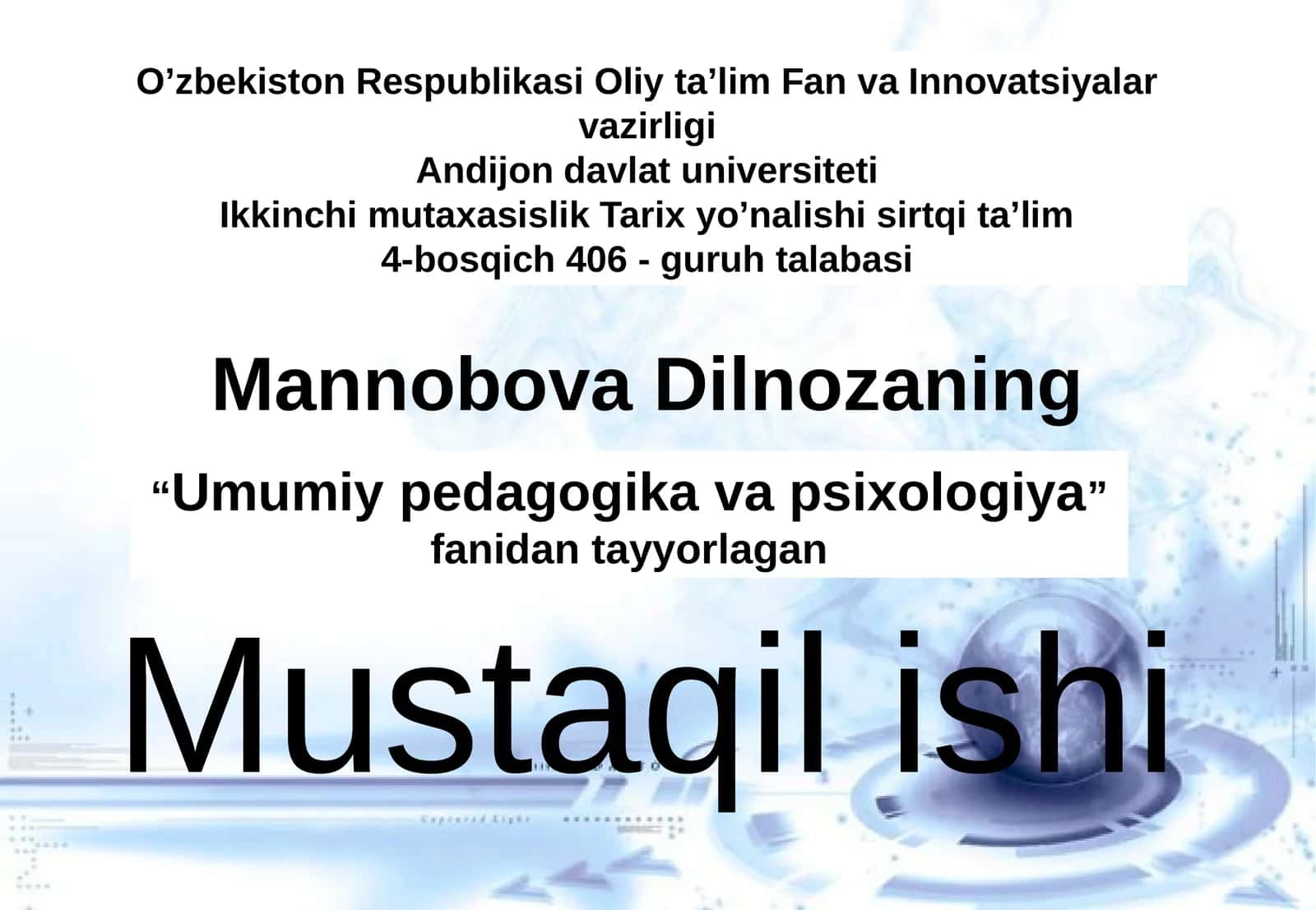 Pedagogik fanlar tizimi