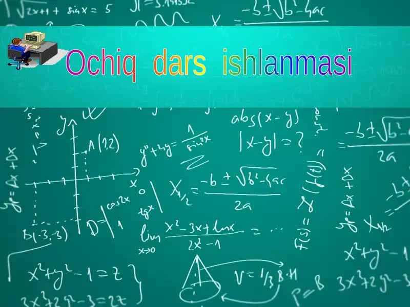 Ochiq dars ishlanmasi