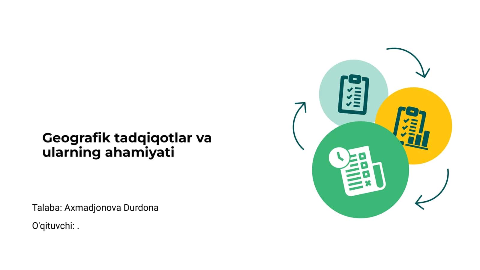 Geografik tadqiqotlar va ularning ahamiyati