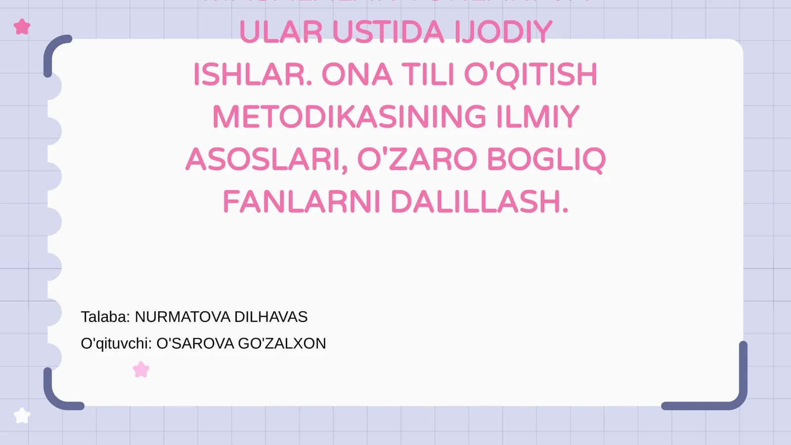 MASALA YECHISHGA O'RGATISH BOSQICHLARI VA UNING MANTIQIY ASOSI