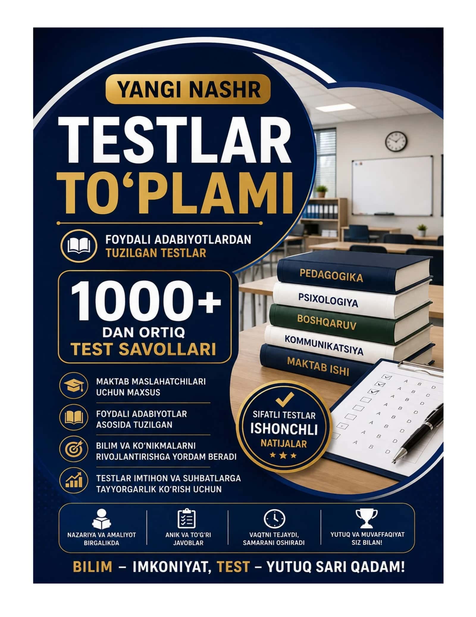 MAKTAB MASLAHATCHISI SAVOLLAR VA JAVOBLAR TO‘PLAMI