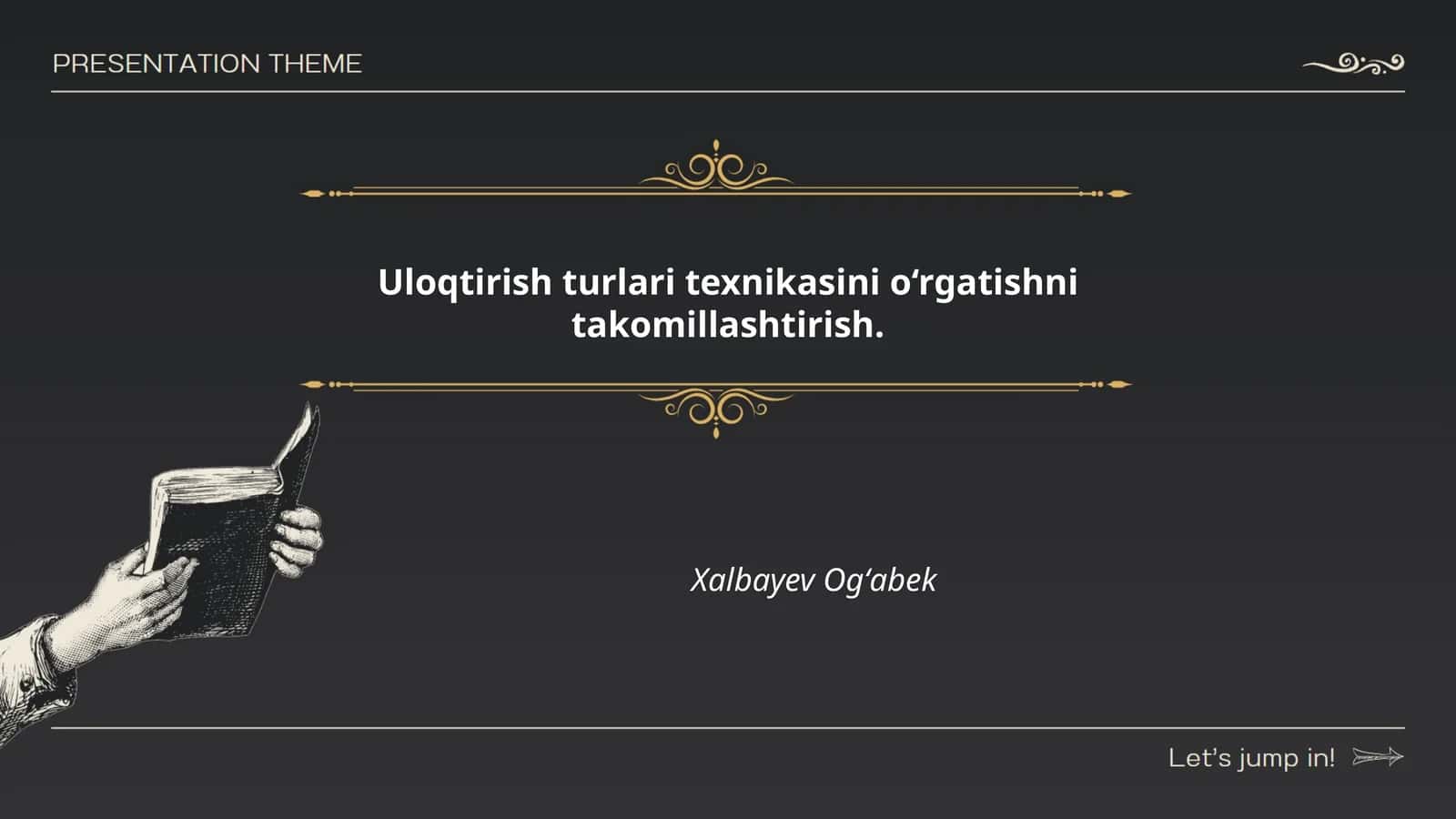 Uloqtirish turlarining o‘quv dasturlari