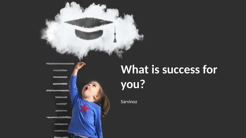 Sarvinoz offers guidance on defining success, celebrating wins, progress measurement, and overcoming challenges. Embrace your personal journey towards continuous improvement