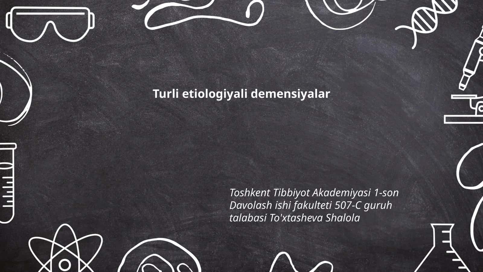 Turli etiologiyali demensiyalar