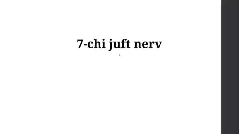Yuz nervi