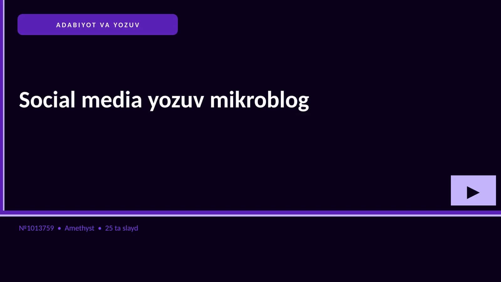 Social media yozuv mikroblog