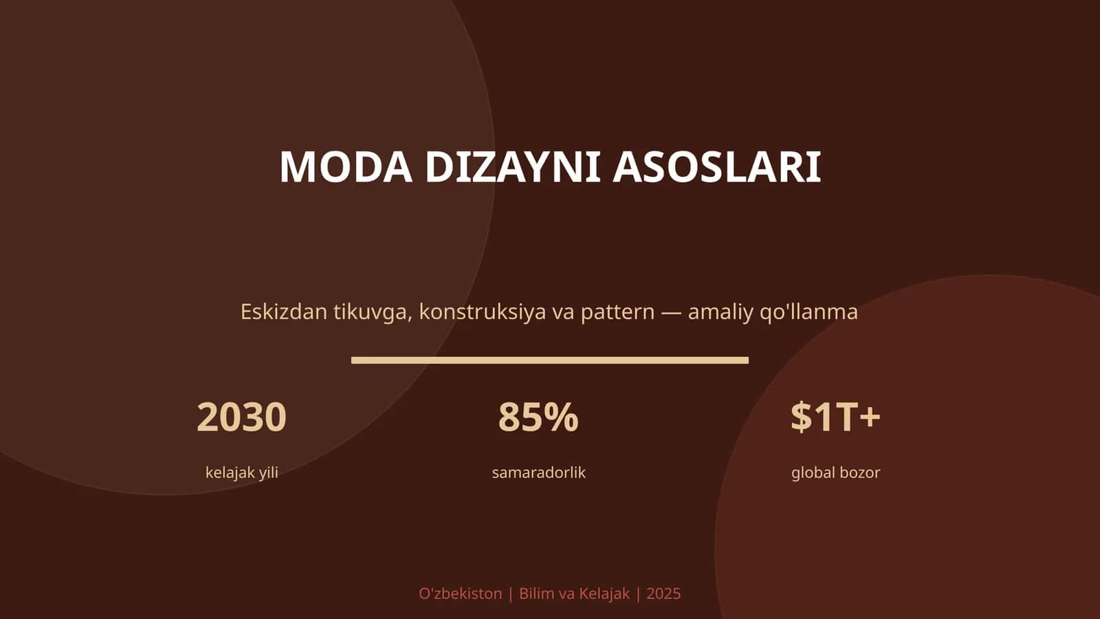 MODA DIZAYNI ASOSLARI