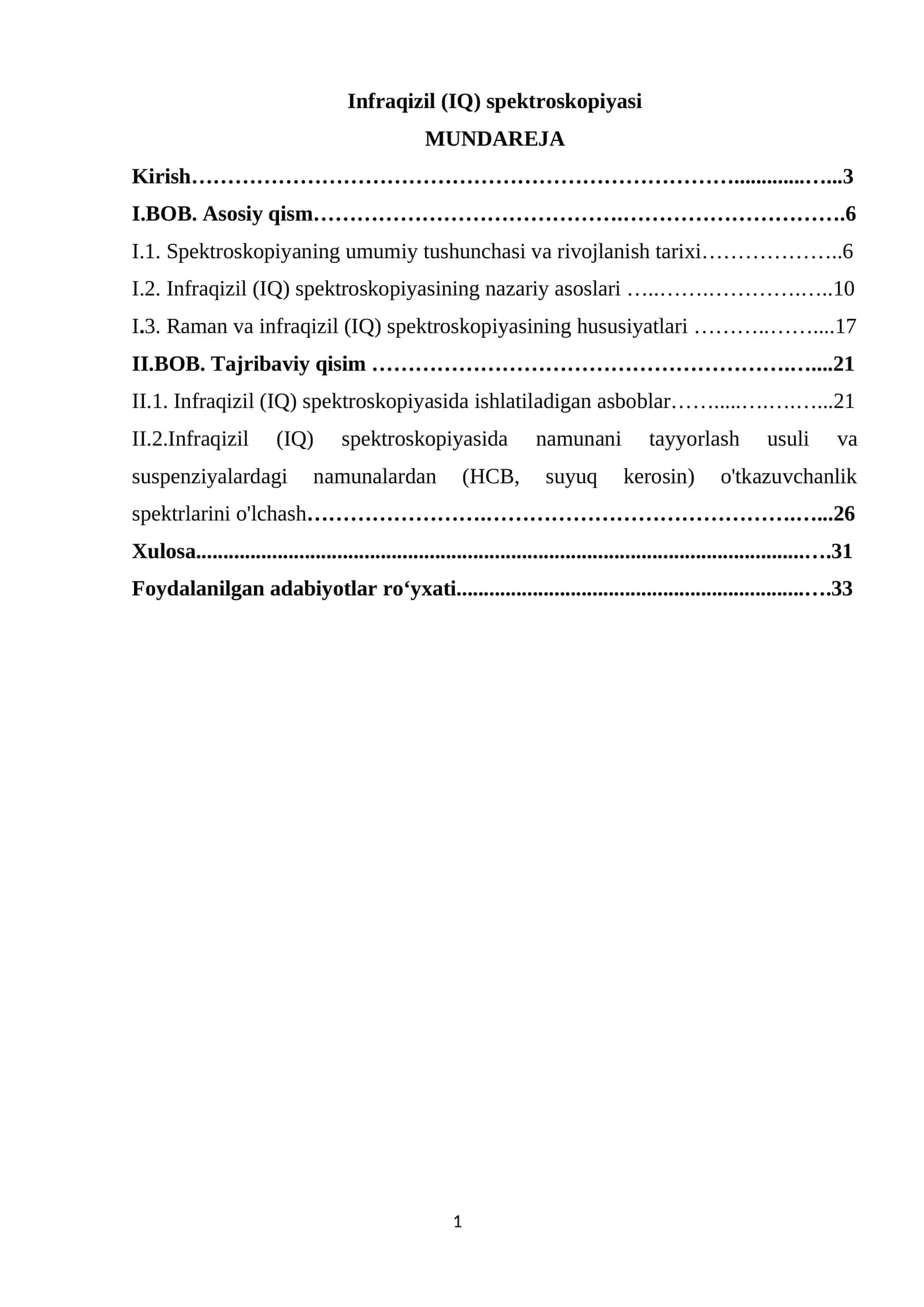 Infraqizil (IQ) spektroskopiyasi