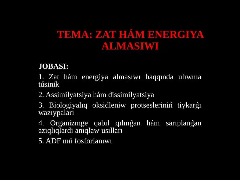ZAT HÁM ENERGIYA ALMASIWI