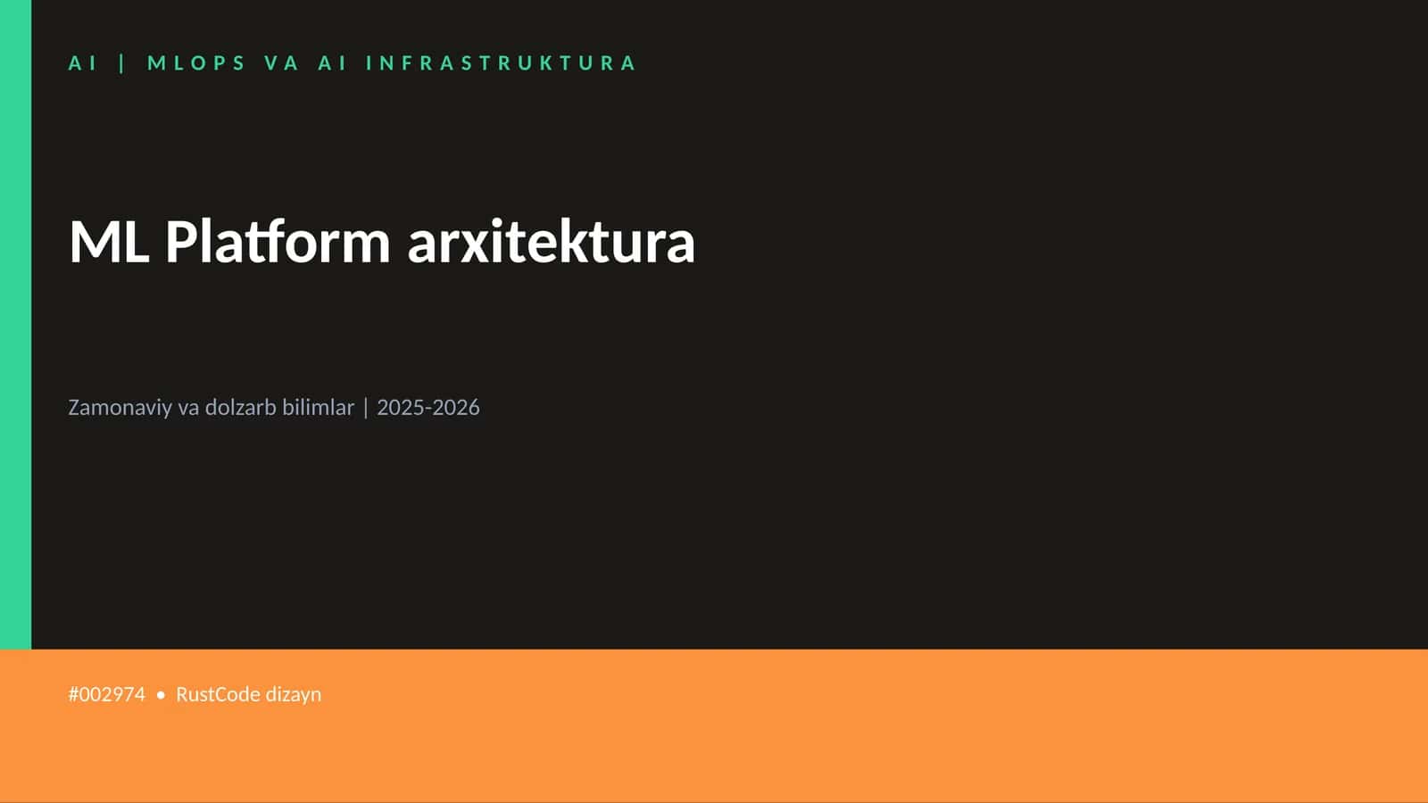 ML Platform arxitektura