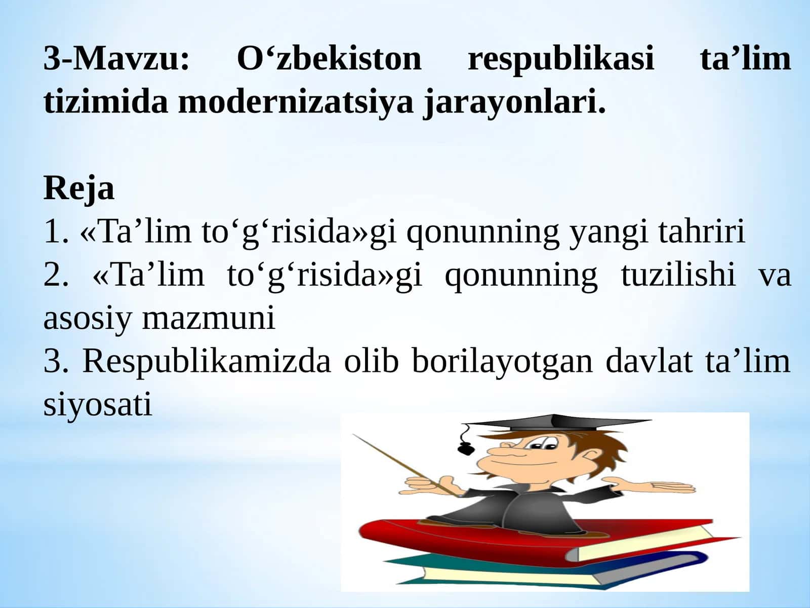 Ta’lim tizimida modernizatsiya jarayonlari