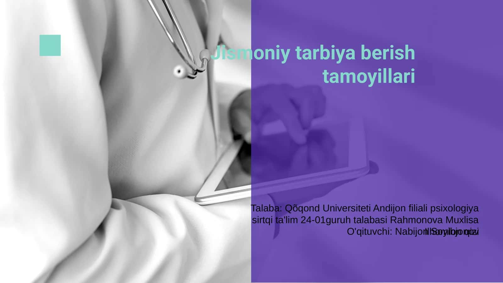 Jismoniy tarbiya berish tamoyillari