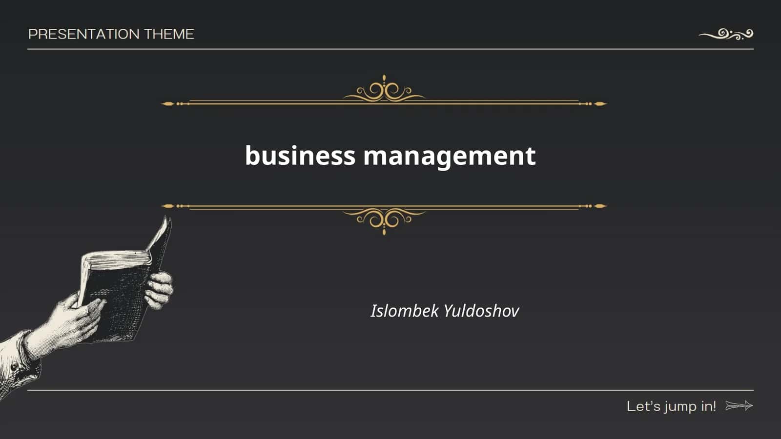 Business Management by Islombek Yuldoshov