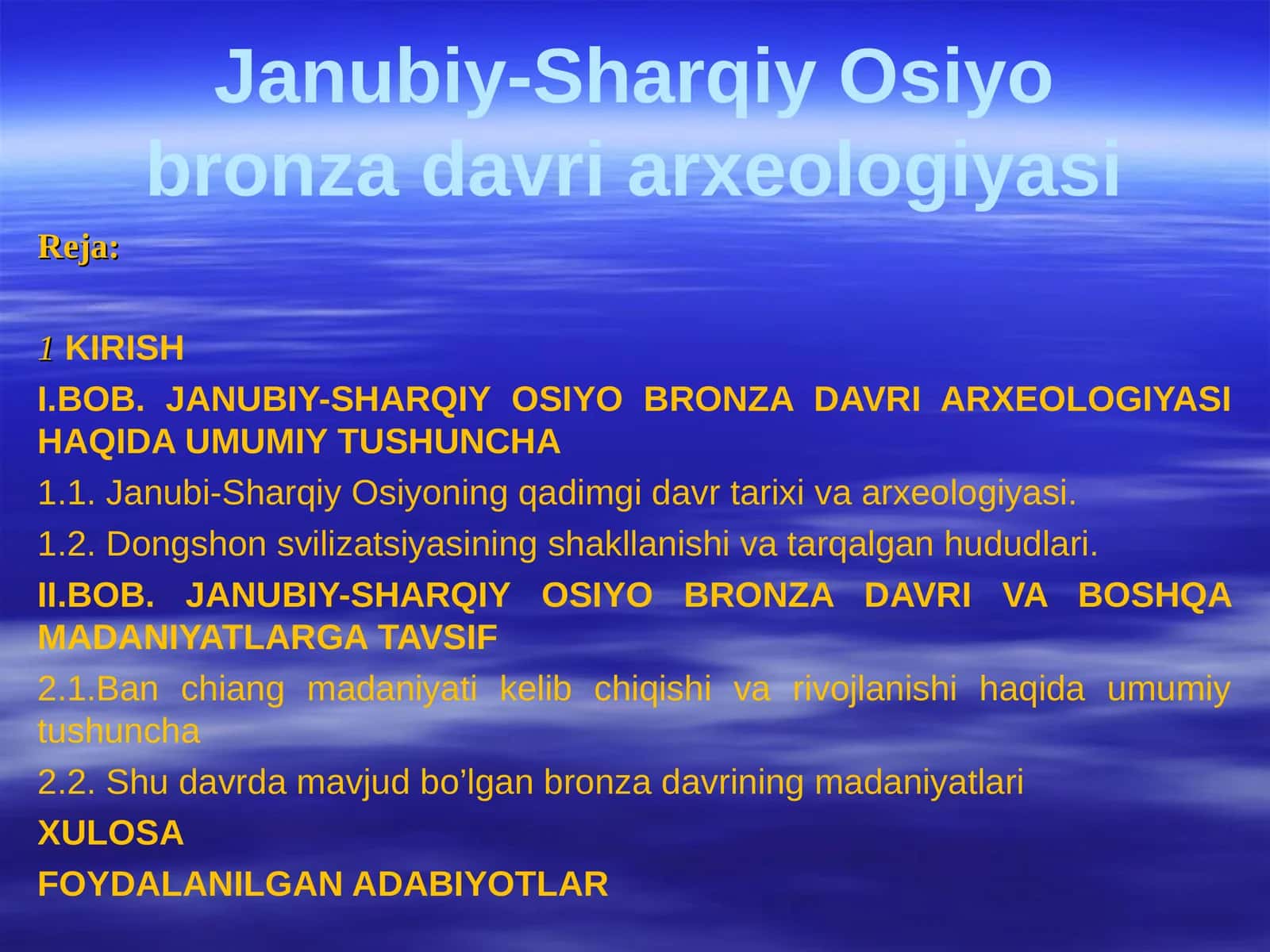 Janubiy-Sharqiy Osiyo bronza davri arxeologiyasi