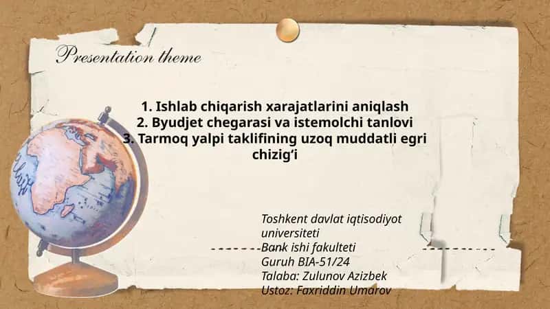 Tarmoq yalpi taklifining uzoq muddatli egri chizig‘i