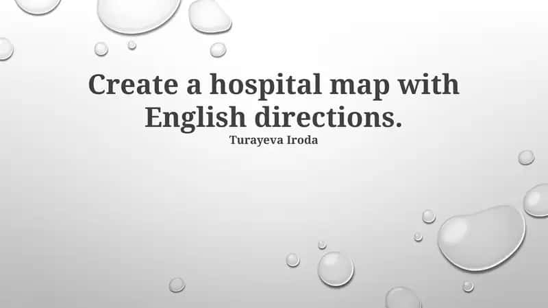Hospital Map with English Directions