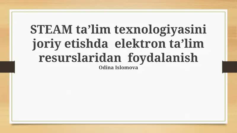 Elektron Ta'lim Resurslari