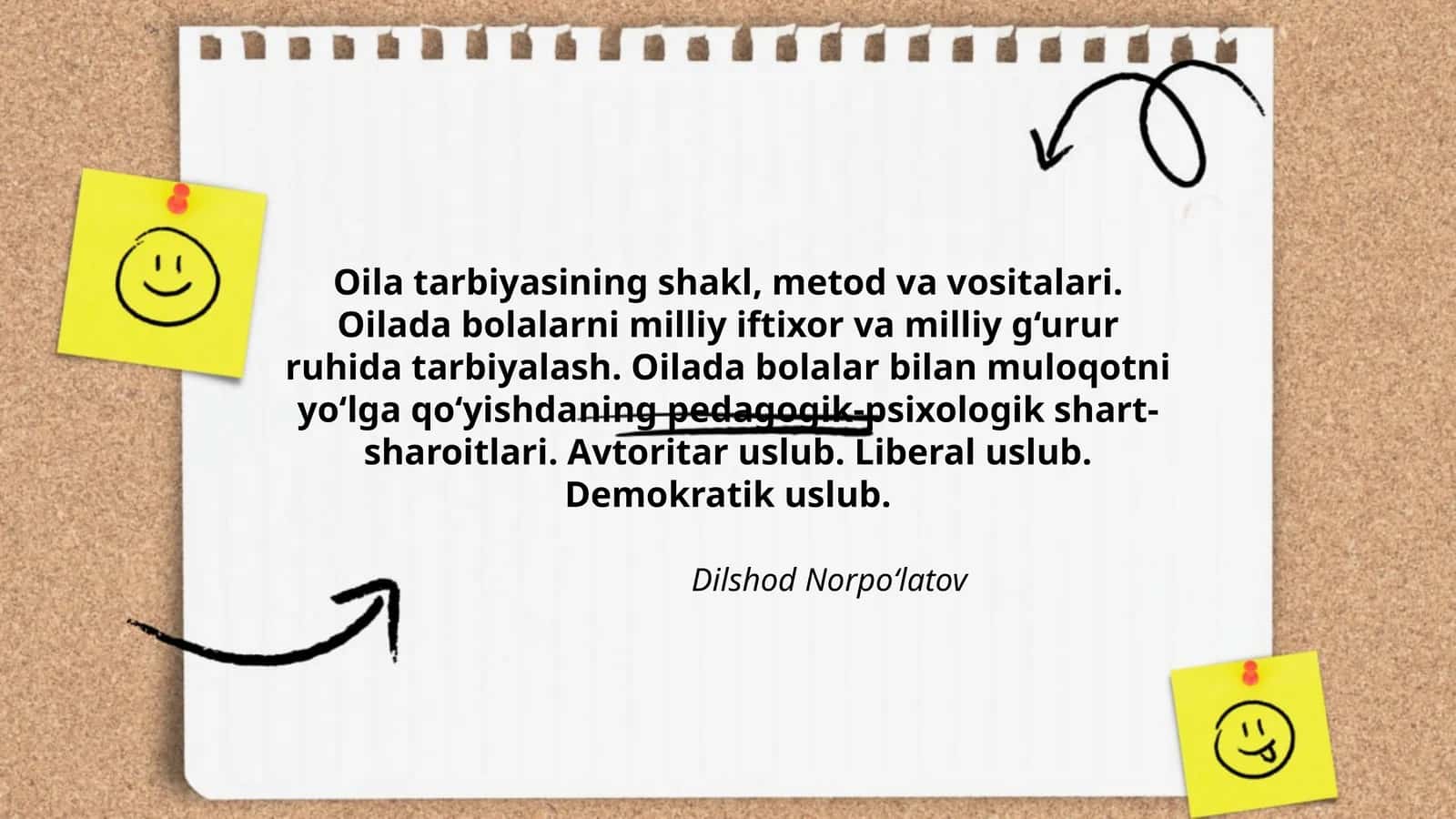 Oila Tarbiyasining Shakl, Metod va Vositalari