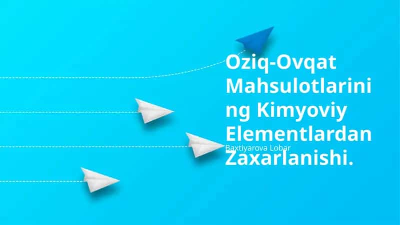 Оziq-Оvqаt Mаhsulоtlаrining Kimyoviy Elementlardan Zaxarlanishi