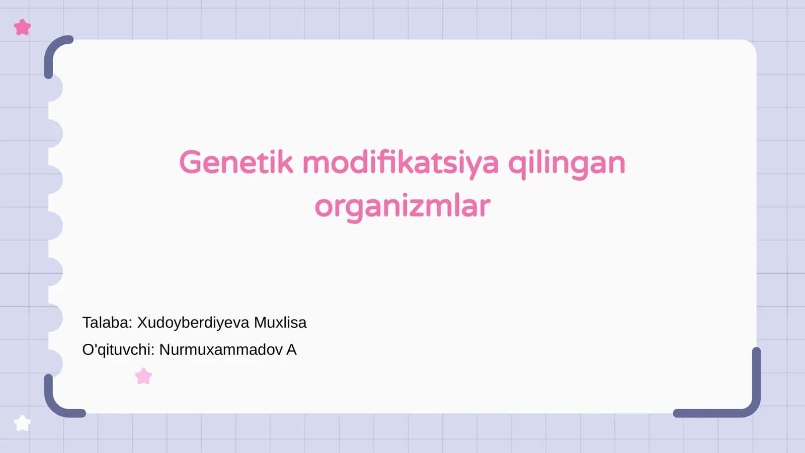 Genetik modifikatsiya qilingan organizmlar