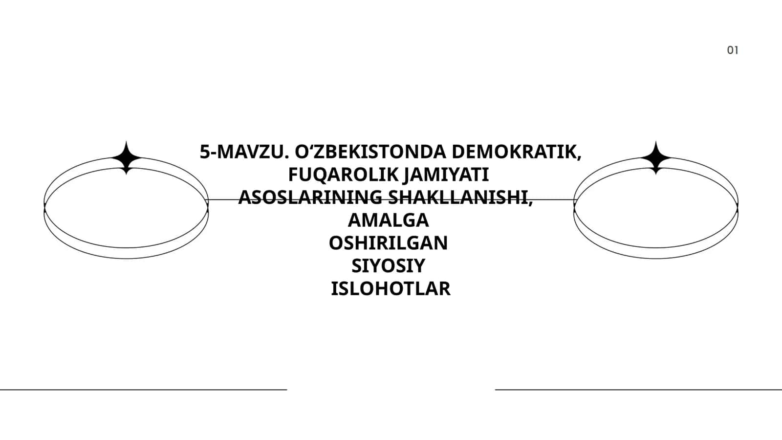 O‘ZBEKISTONDA DEMOKRATIK, FUQAROLIK JAMIYATI ASOSLARINING SHAKLLANISHI, AMALGA OSHIRILGAN SIYOSIY ISLOHOTLAR