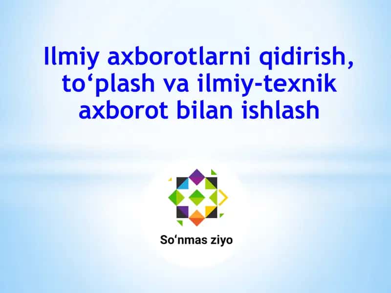 Ilmiy axborotlar