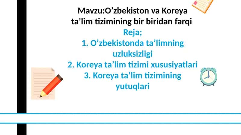 Oʼzbekiston va Koreya taʼlim tizimi farqi
