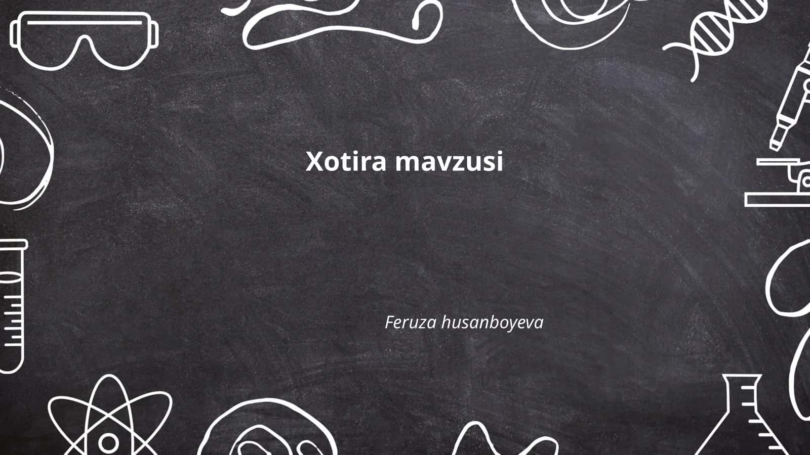 Xotira mavzusi