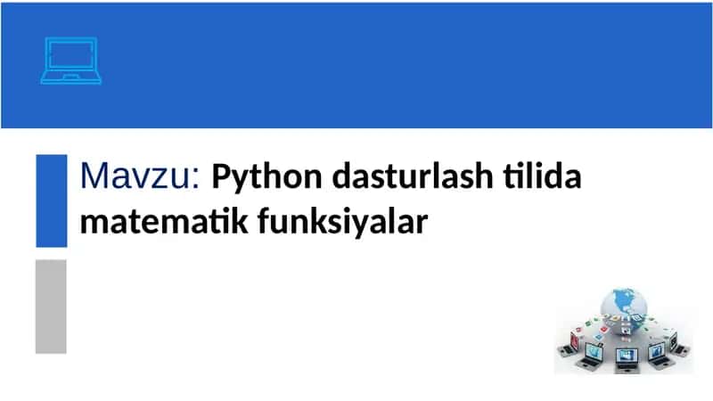 Pythondasturlashtilidamatematikfunksiyalar