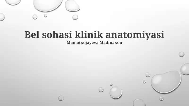 Yuzning klinik anatomiyasi