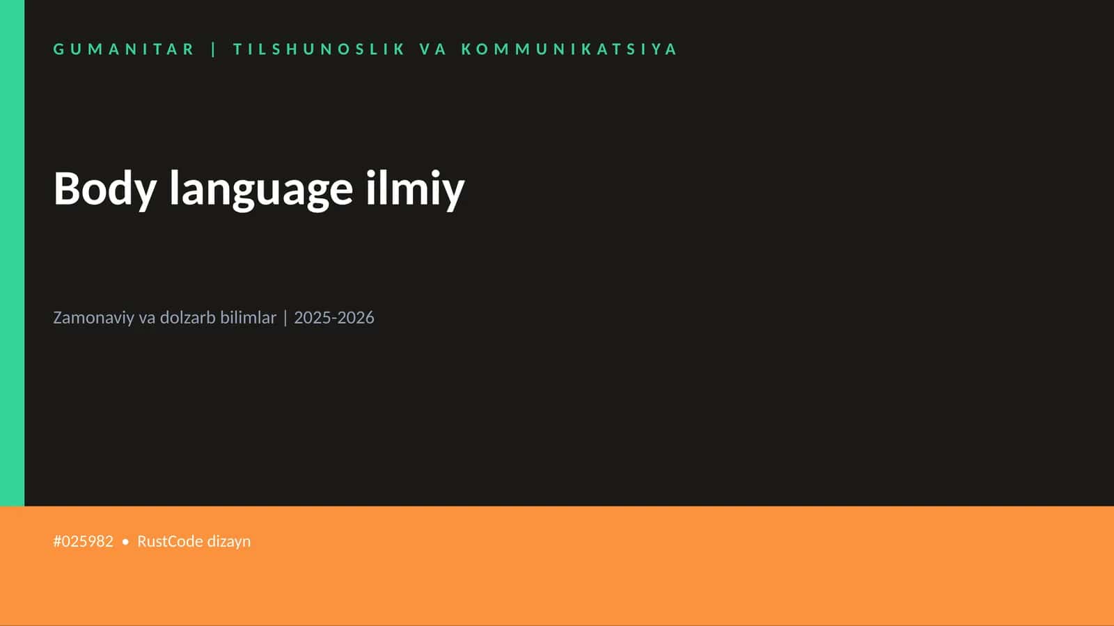 Body language ilmiy