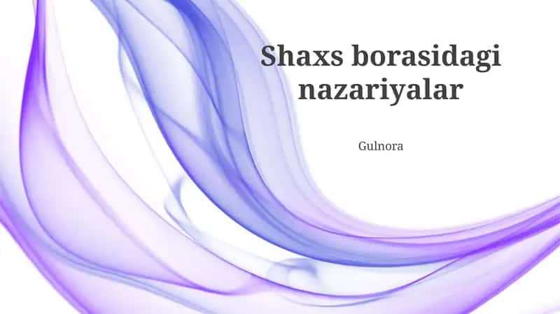 Xususiyat Nazariyalari