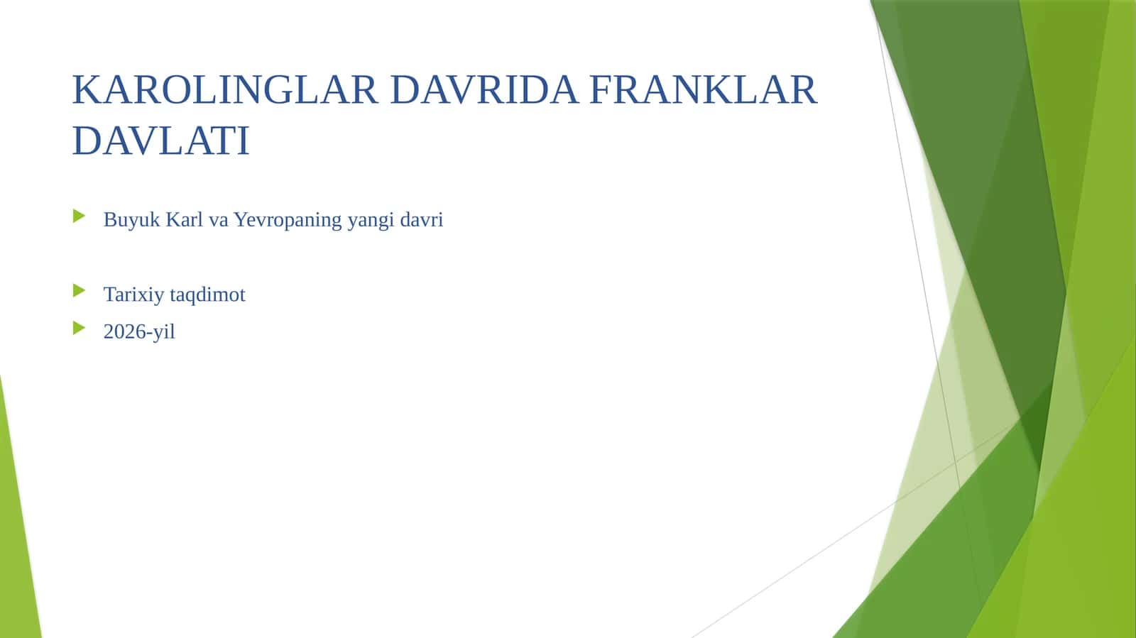 Karolinglar davrida Franklar davlati