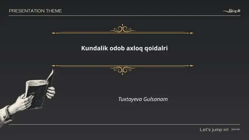 Kundalik odob axloq qoidalri