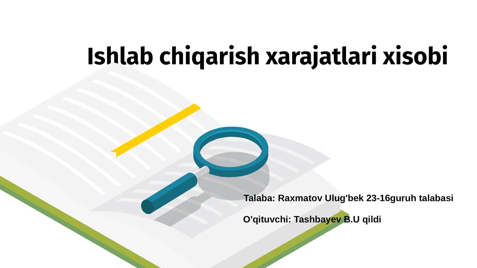 Ishlab chiqarish xarajatlari tushunchasi