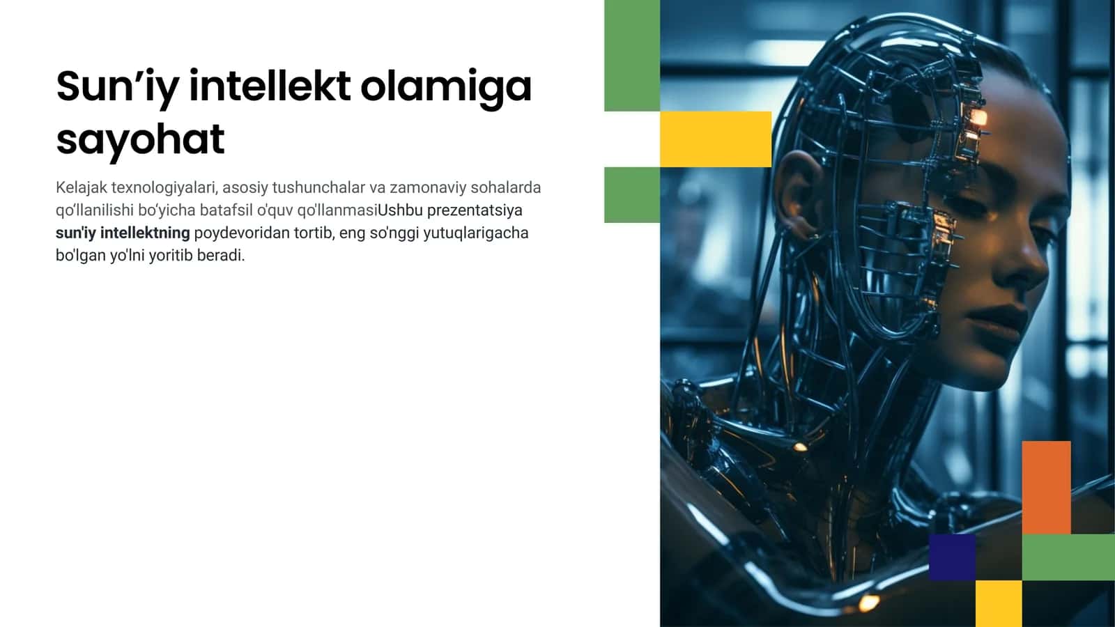Sun’iy intellekt olamiga sayohat