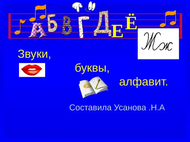 Звуки, буквы, алфавит.