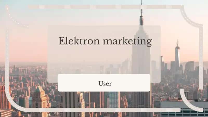 Elektron marketing