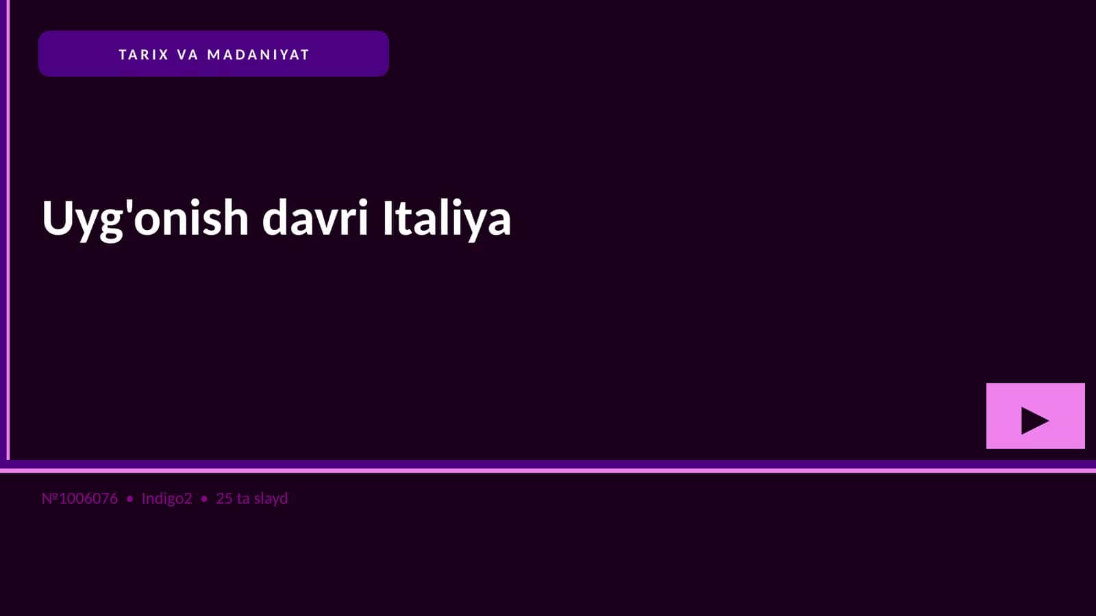 Uyg'onish davri Italiya