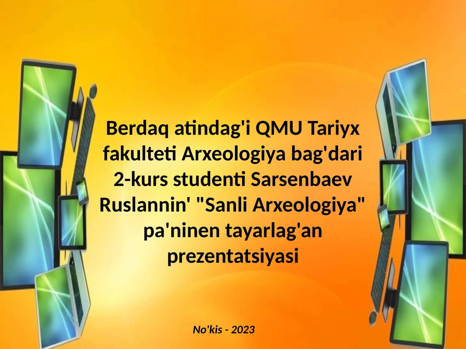 Arxeologiyaliq da'wirlestiriwde Dendroxronologiyaliq ha'm spora-gu'lshan' usıllarınin' qollanılıwı