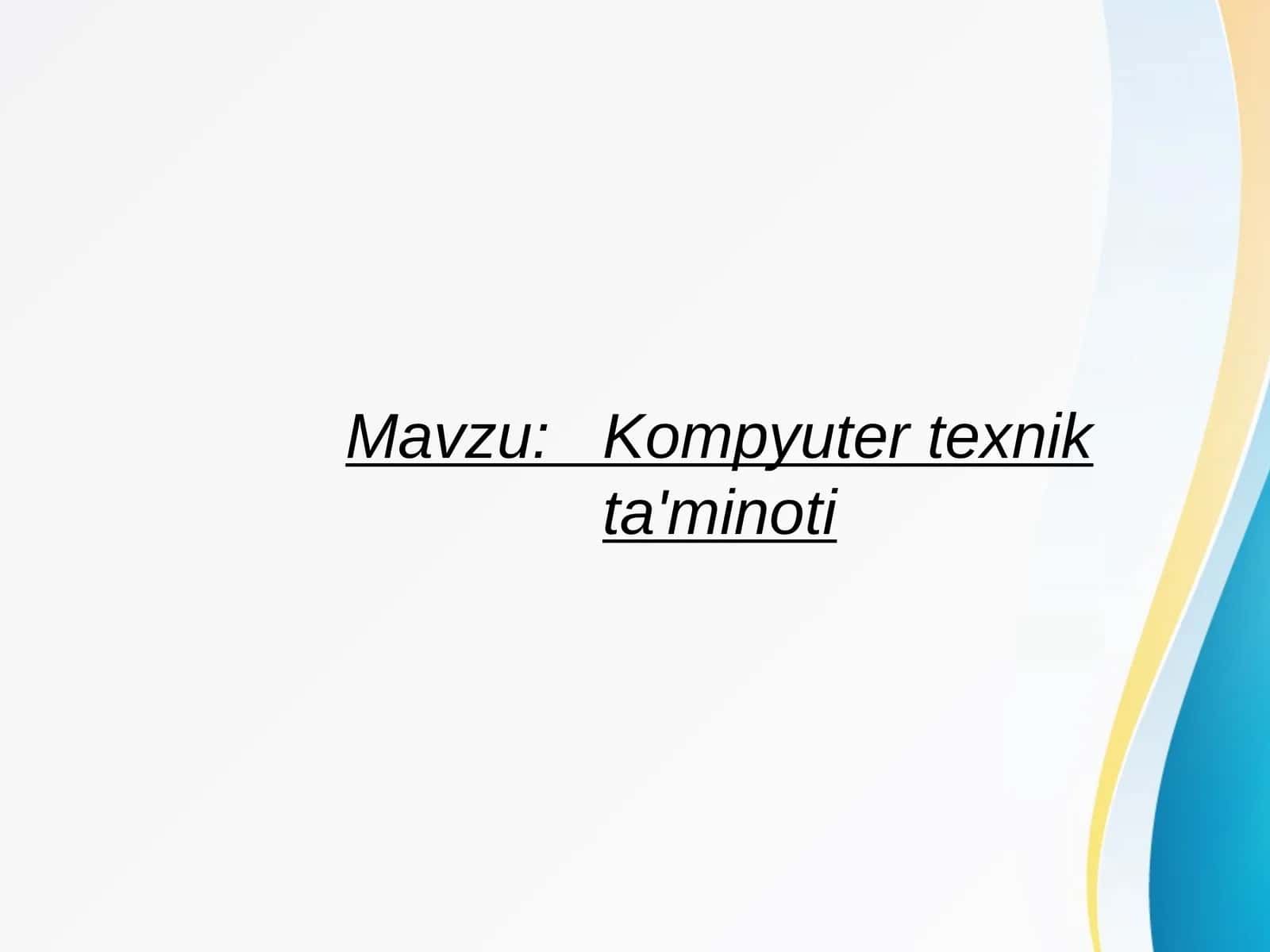 Noutbuk kompyuterlar