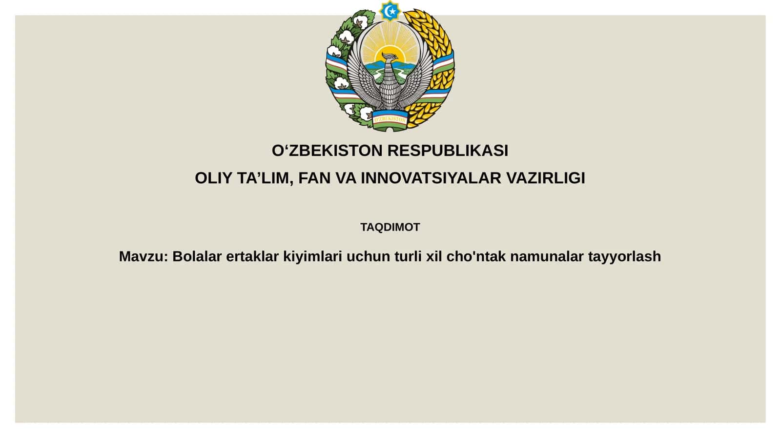 Bolalar ertak kiyimlari uchun turli cho'ntak namunalar tayyorlash