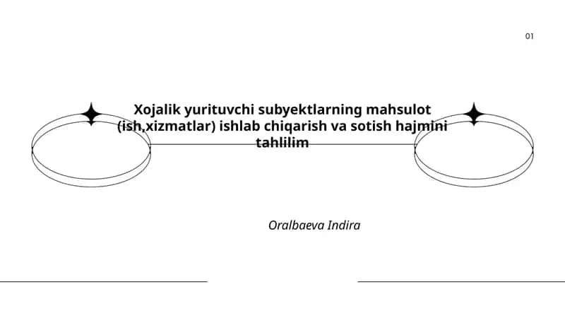 Mahsulot ishlab chiqarish va sotish hajmini tahlilim