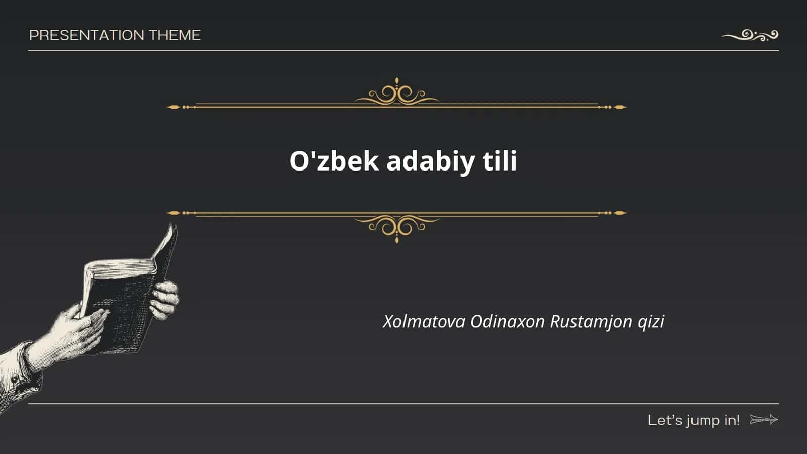 O'zbek adabiy tili